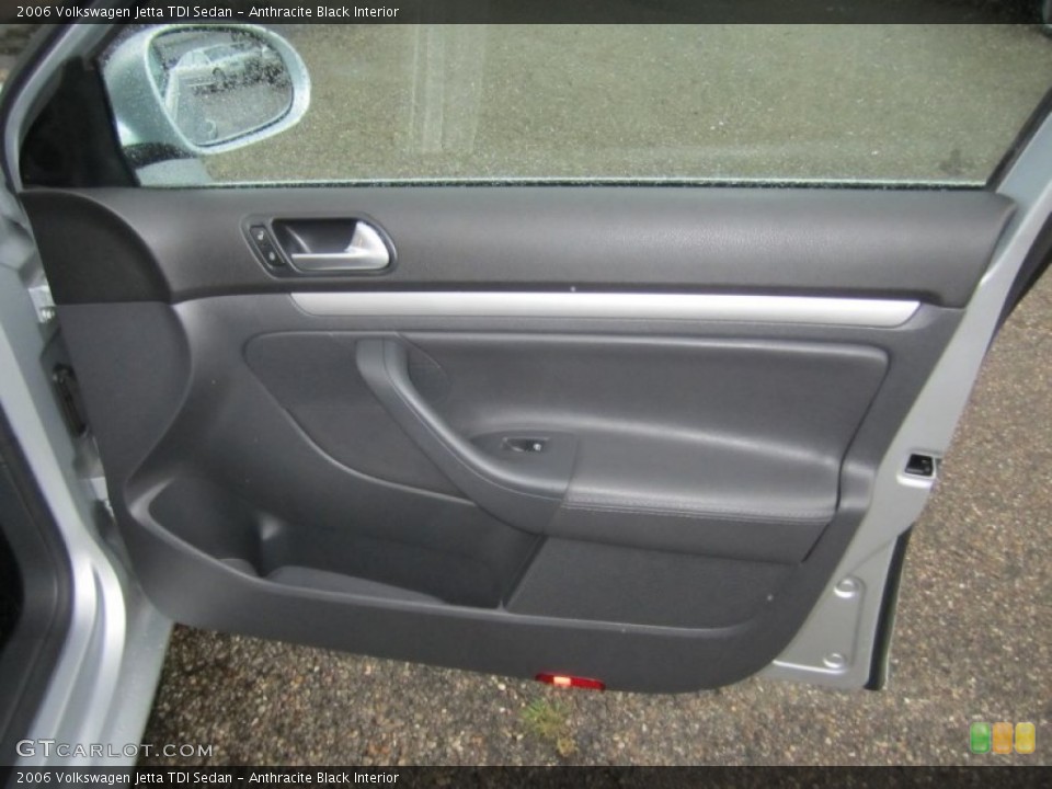 Anthracite Black Interior Door Panel for the 2006 Volkswagen Jetta TDI Sedan #55668214