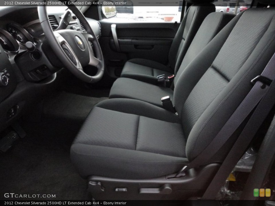 Ebony Interior Photo for the 2012 Chevrolet Silverado 2500HD LT Extended Cab 4x4 #55669761