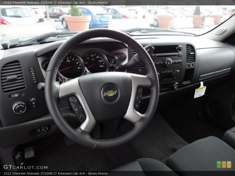 Ebony Interior Dashboard for the 2012 Chevrolet Silverado 2500HD LT Extended Cab 4x4 #55670096