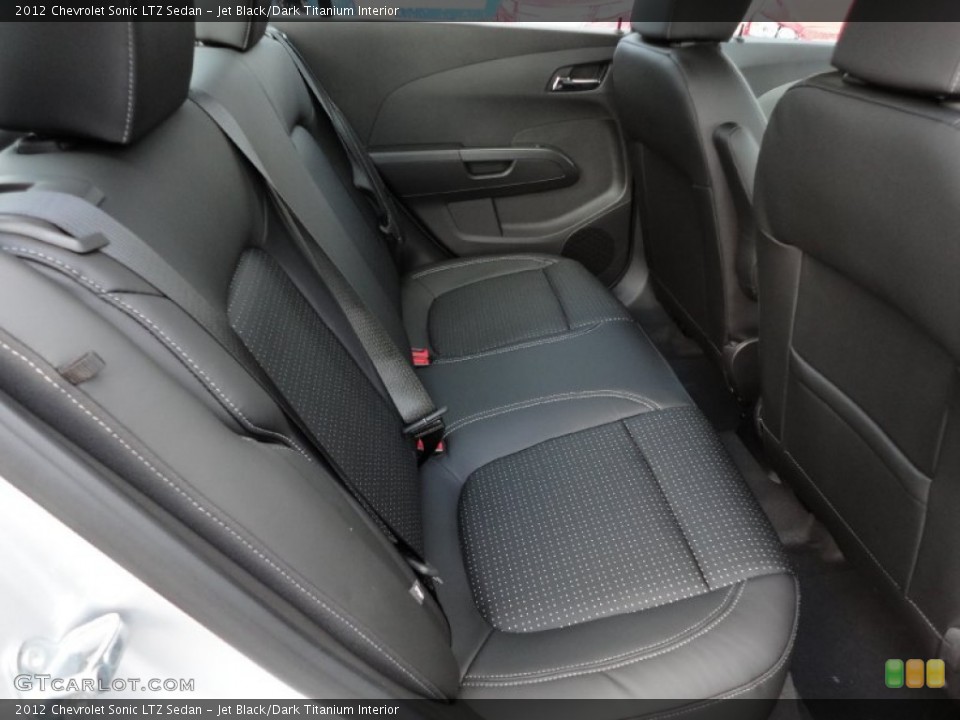 Jet Black/Dark Titanium Interior Photo for the 2012 Chevrolet Sonic LTZ Sedan #55670290