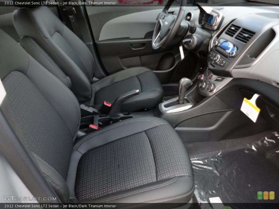 Jet Black/Dark Titanium Interior Photo for the 2012 Chevrolet Sonic LTZ Sedan #55670299