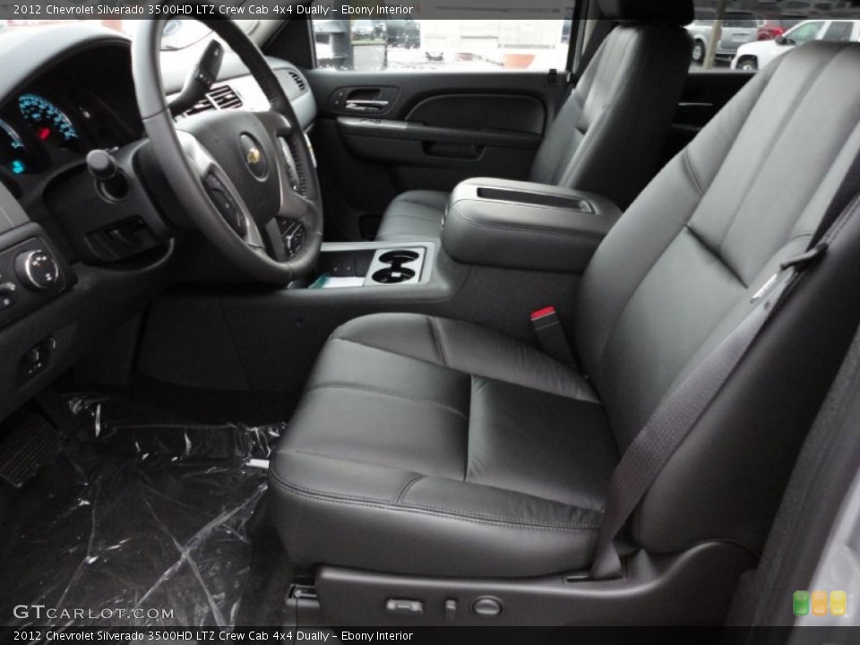 Ebony Interior Photo for the 2012 Chevrolet Silverado 3500HD LTZ Crew Cab 4x4 Dually #55670566