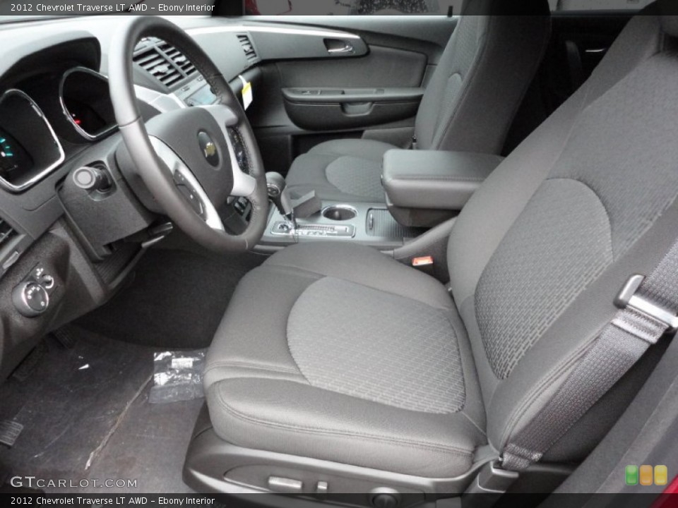 Ebony Interior Photo for the 2012 Chevrolet Traverse LT AWD #55670929