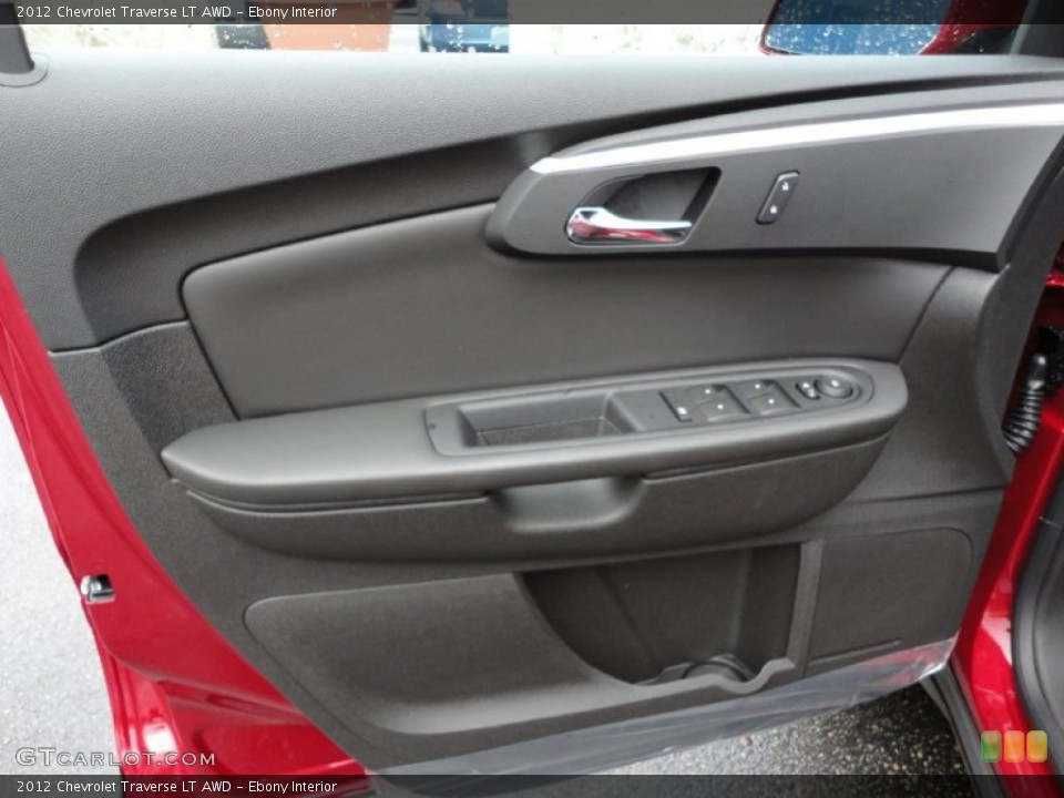 Ebony Interior Door Panel for the 2012 Chevrolet Traverse LT AWD #55670947