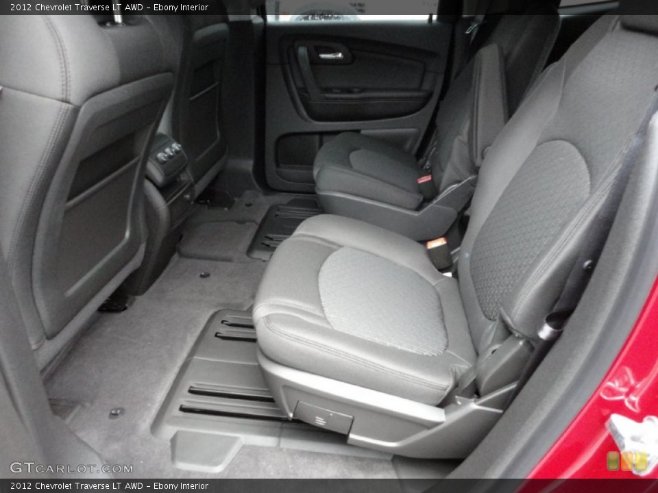 Ebony Interior Photo for the 2012 Chevrolet Traverse LT AWD #55670957