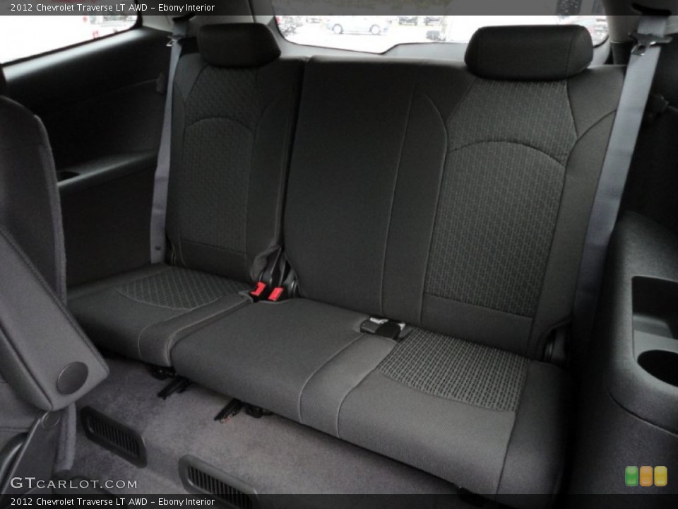 Ebony Interior Photo for the 2012 Chevrolet Traverse LT AWD #55670974