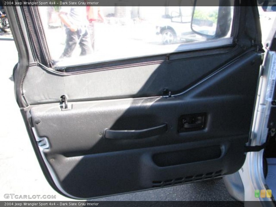 Dark Slate Gray Interior Door Panel for the 2004 Jeep Wrangler Sport 4x4 #55671886