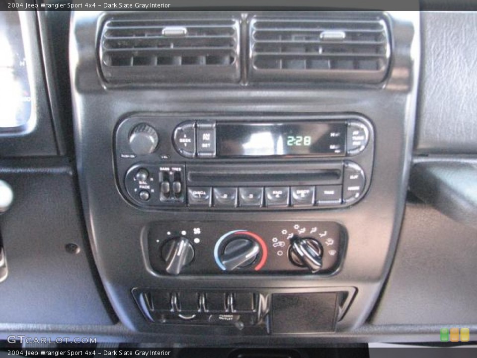 Dark Slate Gray Interior Dashboard for the 2004 Jeep Wrangler Sport 4x4 #55671919