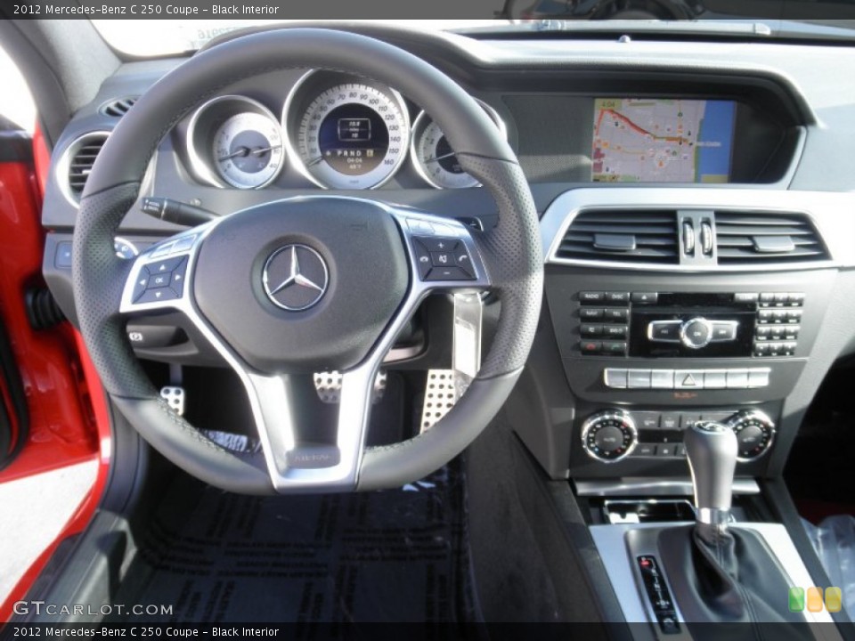 Black Interior Dashboard for the 2012 Mercedes-Benz C 250 Coupe #55675169