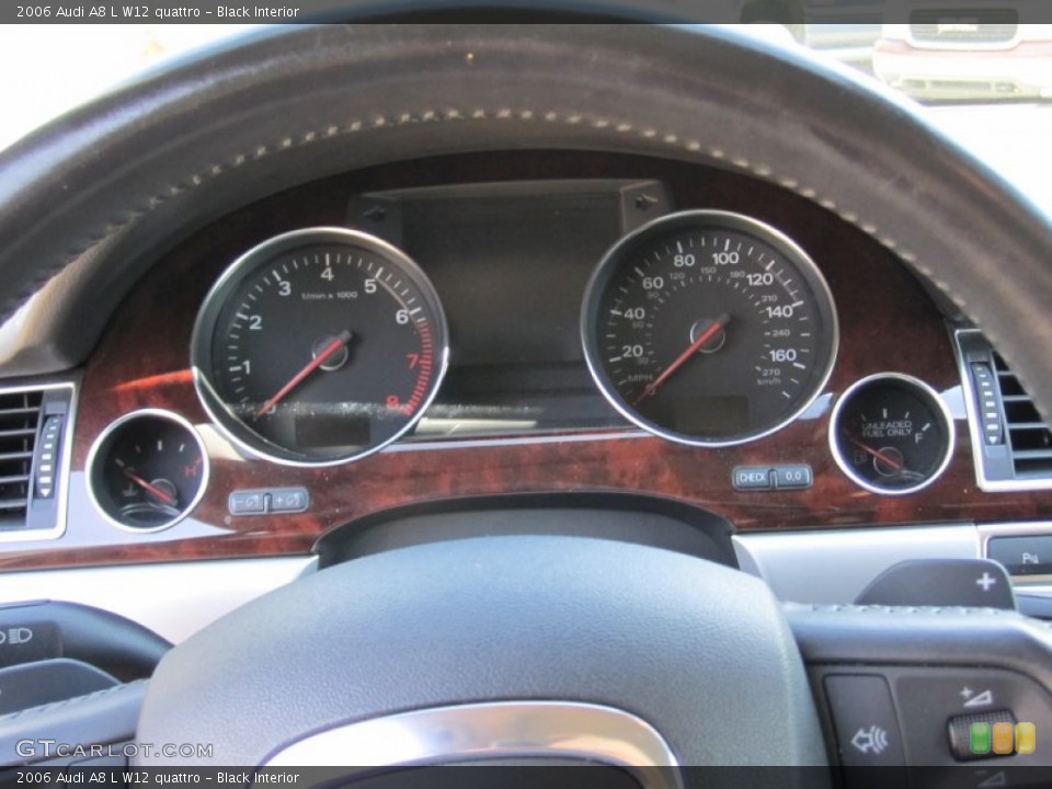 Black Interior Gauges for the 2006 Audi A8 L W12 quattro #55675942