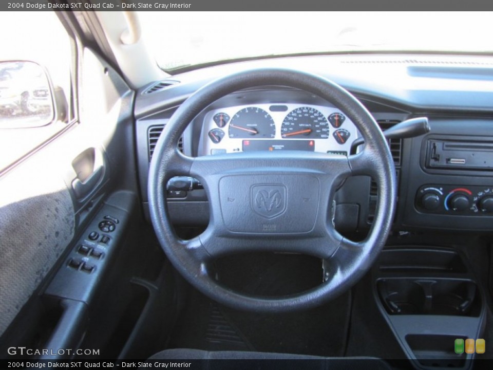 Dark Slate Gray Interior Steering Wheel for the 2004 Dodge Dakota SXT Quad Cab #55676560