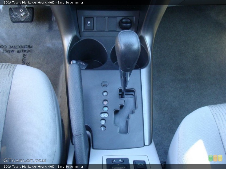 Sand Beige Interior Transmission for the 2009 Toyota Highlander Hybrid 4WD #55679231