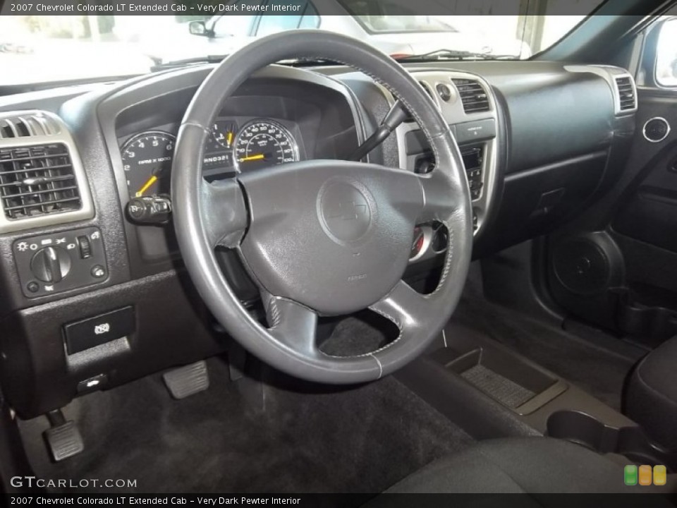 Very Dark Pewter Interior Steering Wheel for the 2007 Chevrolet Colorado LT Extended Cab #55680707