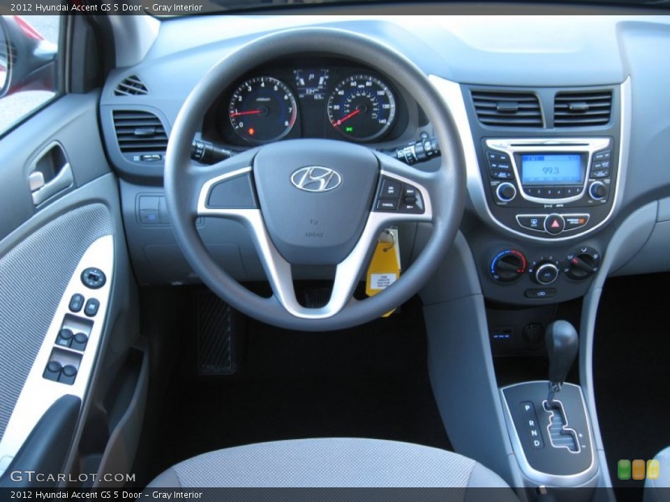 Gray Interior Dashboard for the 2012 Hyundai Accent GS 5 Door #55681292