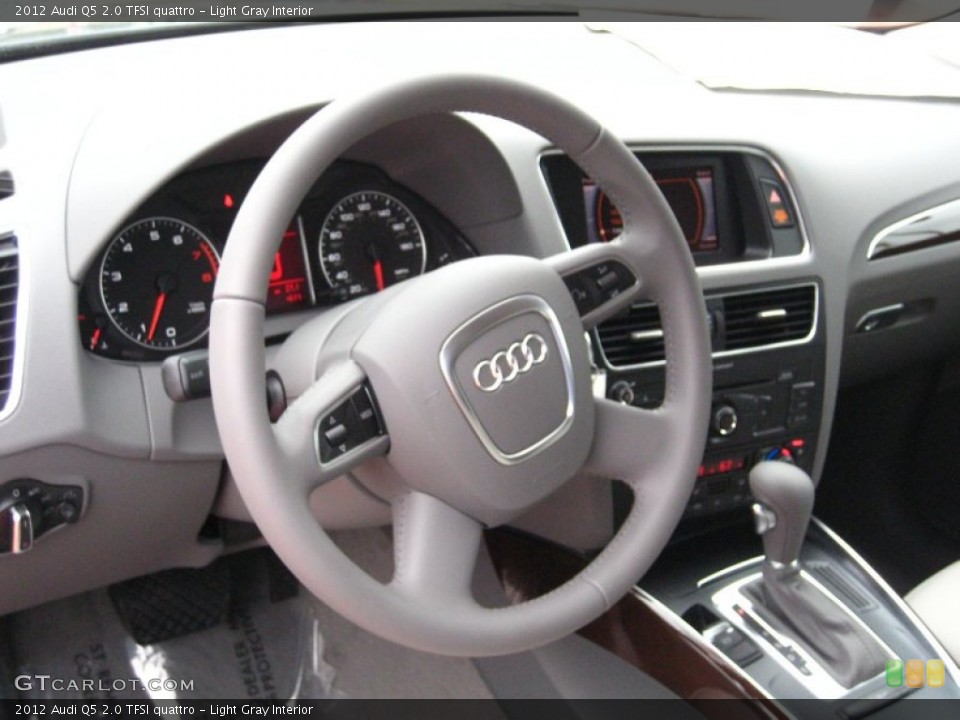 Light Gray Interior Steering Wheel for the 2012 Audi Q5 2.0 TFSI quattro #55681806
