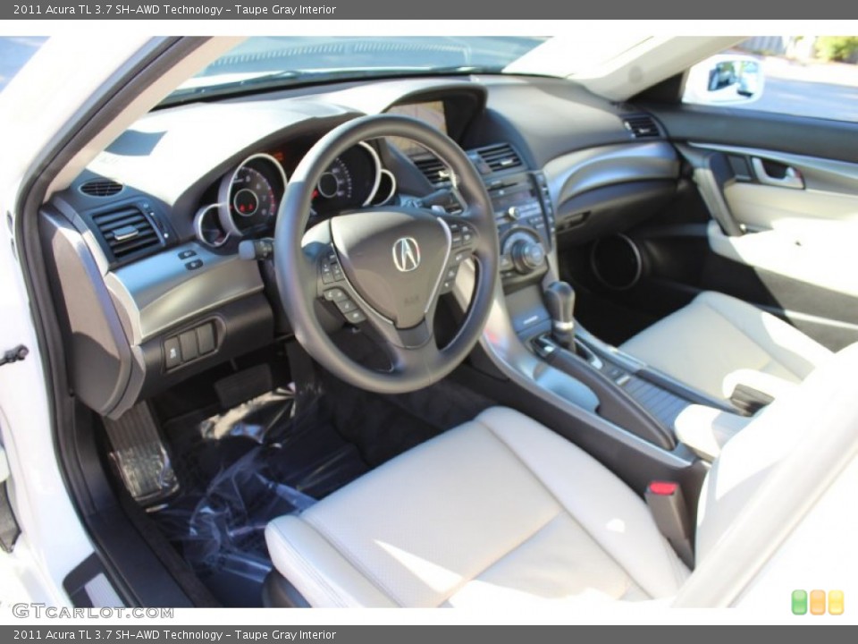 Taupe Gray Interior Prime Interior for the 2011 Acura TL 3.7 SH-AWD Technology #55681978