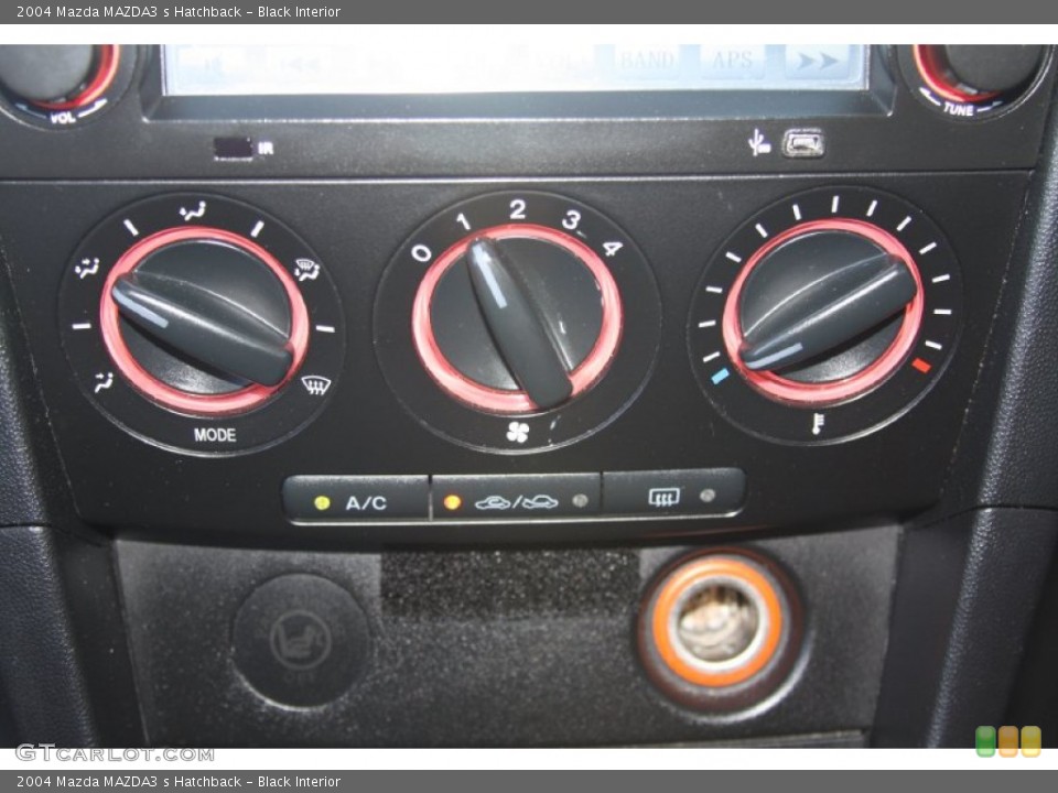 Black Interior Controls for the 2004 Mazda MAZDA3 s Hatchback #55684375