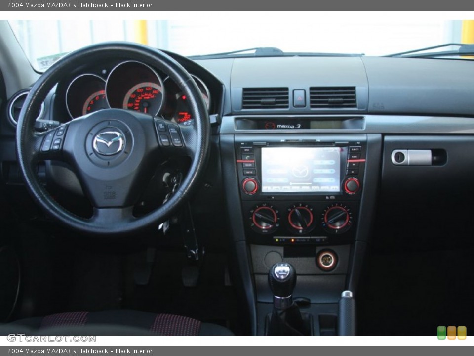 Black Interior Dashboard for the 2004 Mazda MAZDA3 s Hatchback #55684445