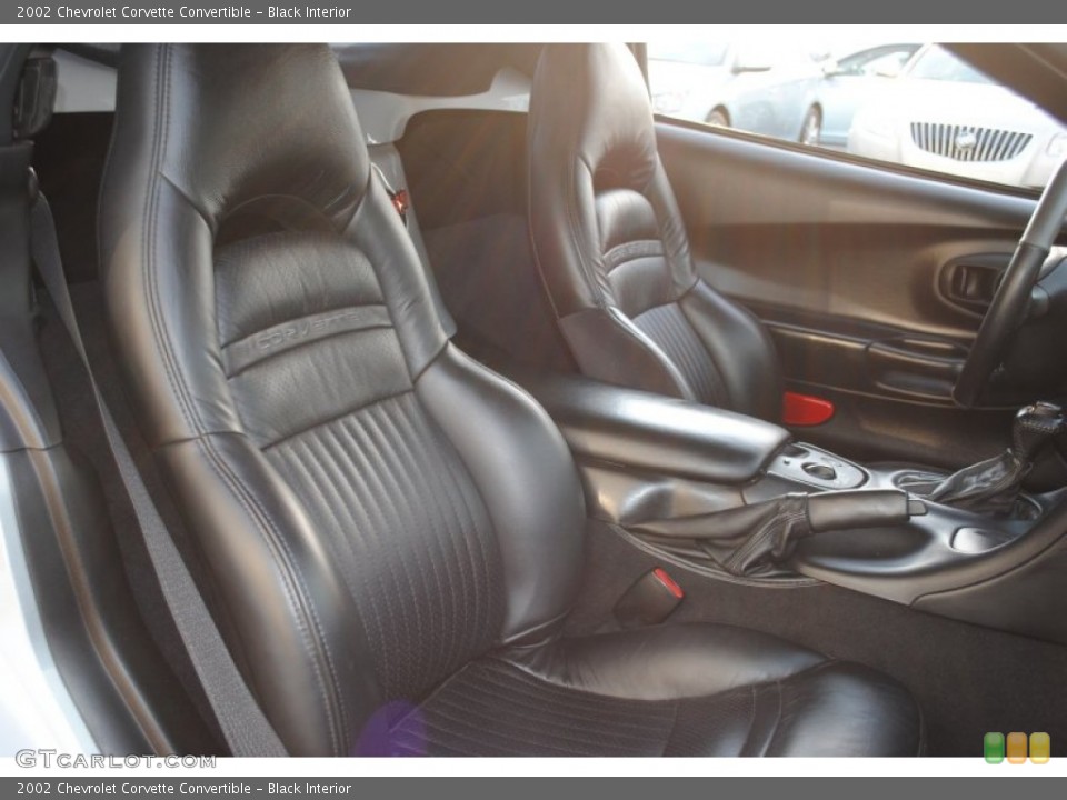 Black Interior Photo for the 2002 Chevrolet Corvette Convertible #55685989