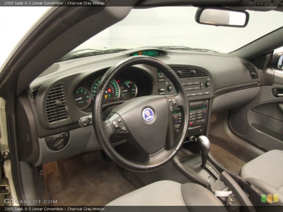 Charcoal Gray Interior Dashboard for the 2005 Saab 9-3 Linear Convertible #55692106