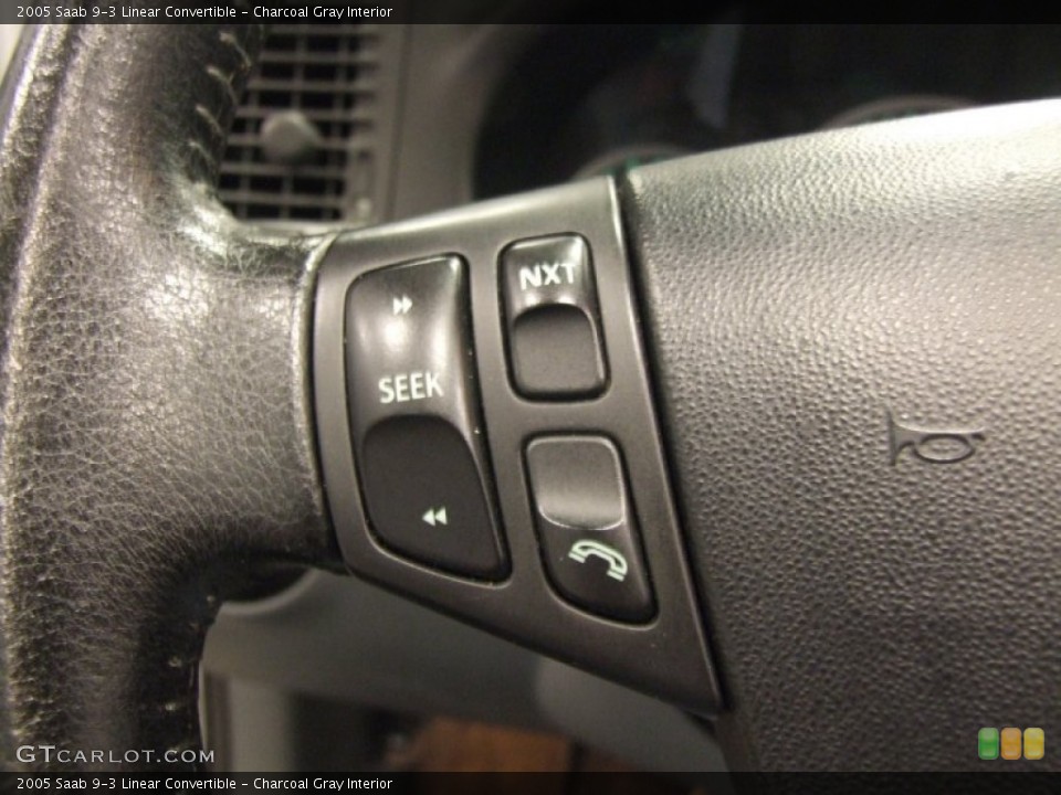 Charcoal Gray Interior Controls for the 2005 Saab 9-3 Linear Convertible #55692141