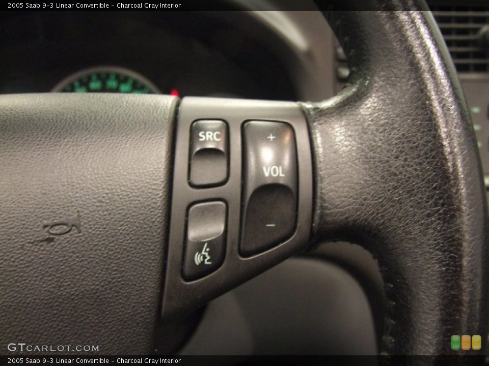 Charcoal Gray Interior Controls for the 2005 Saab 9-3 Linear Convertible #55692151