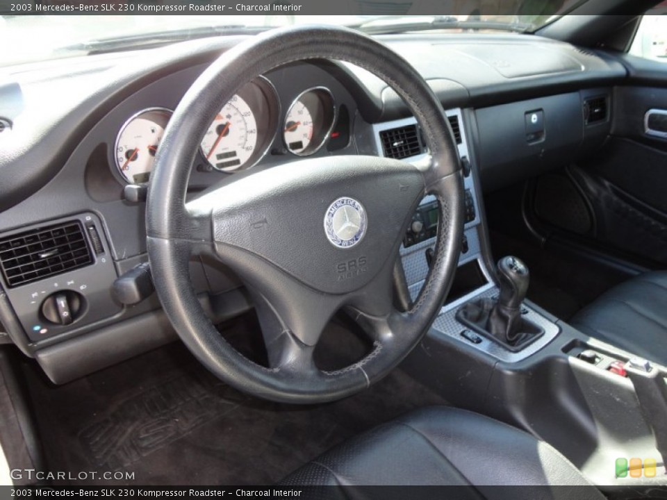 Charcoal Interior Steering Wheel for the 2003 Mercedes-Benz SLK 230 Kompressor Roadster #55692508