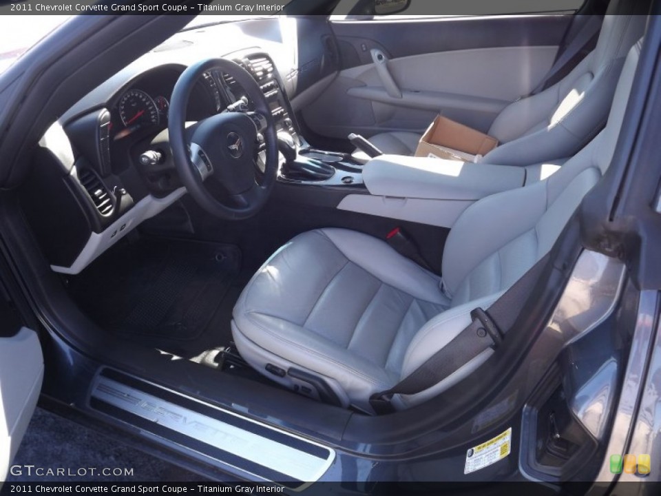 Titanium Gray Interior Photo for the 2011 Chevrolet Corvette Grand Sport Coupe #55693319