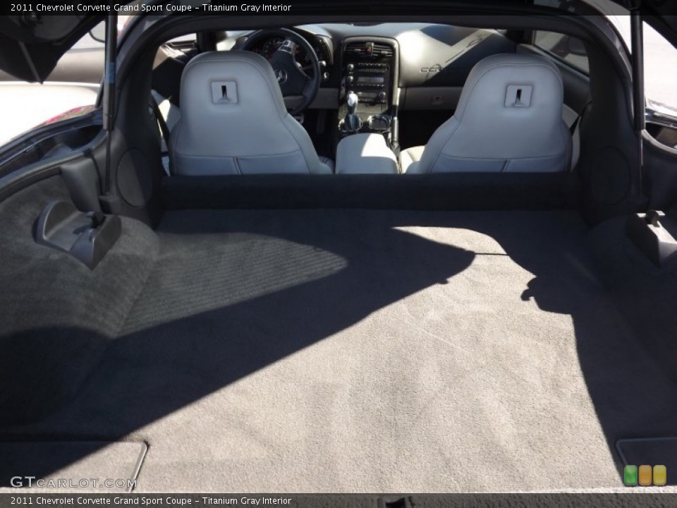 Titanium Gray Interior Trunk for the 2011 Chevrolet Corvette Grand Sport Coupe #55693351