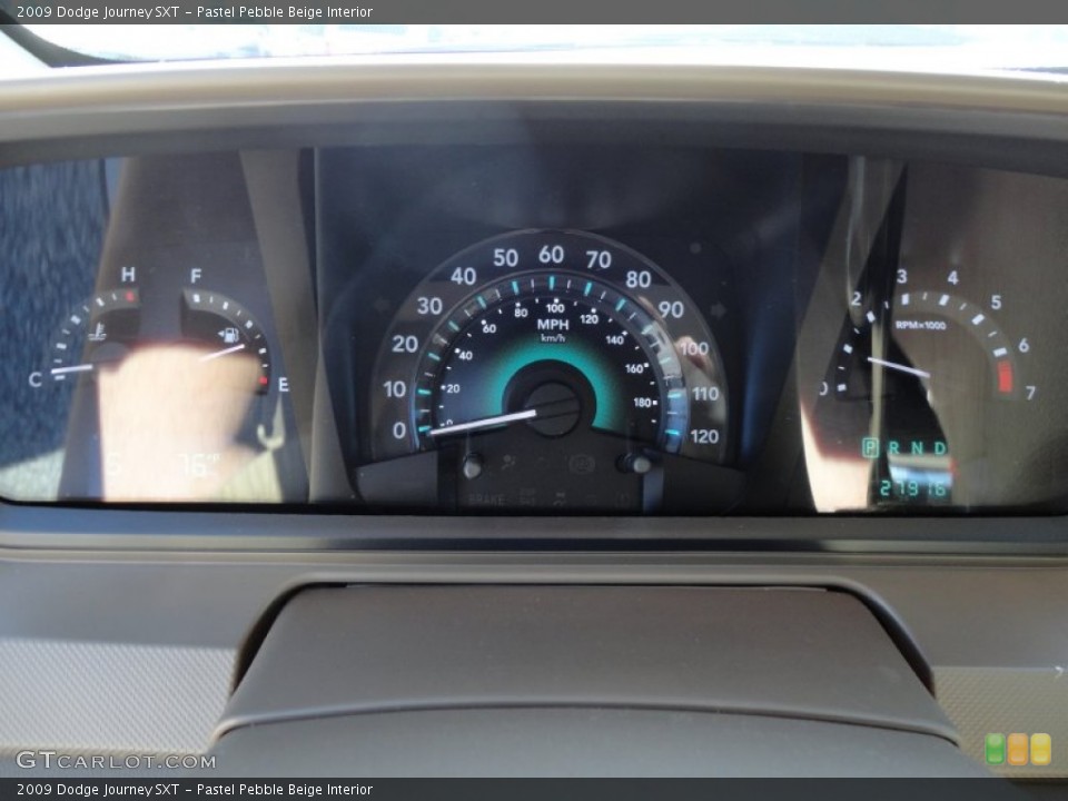 Pastel Pebble Beige Interior Gauges for the 2009 Dodge Journey SXT #55693621