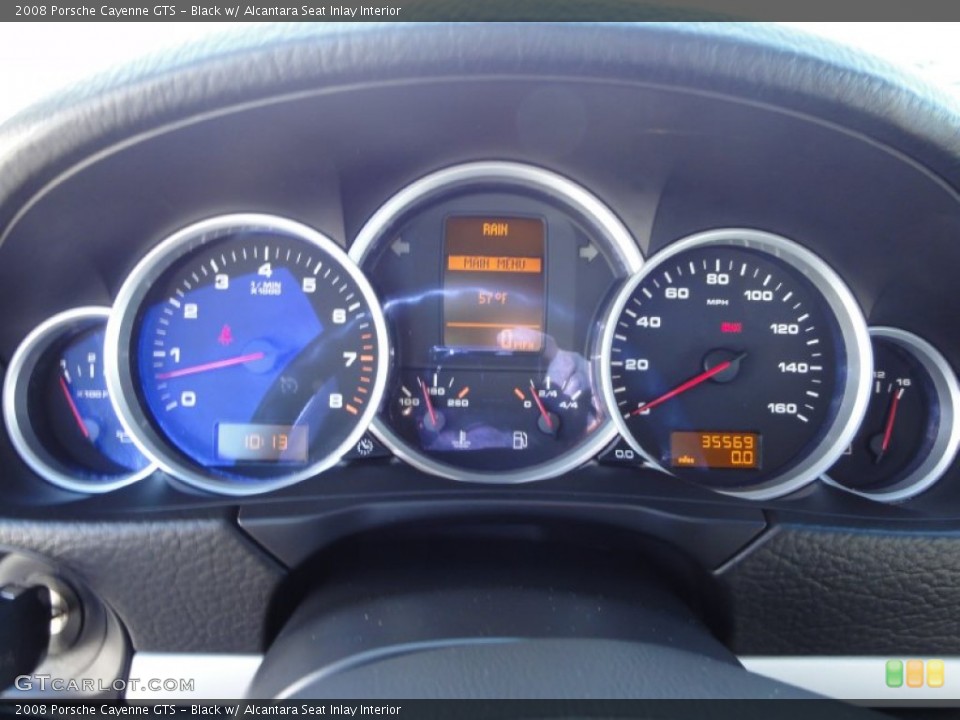 Black w/ Alcantara Seat Inlay Interior Gauges for the 2008 Porsche Cayenne GTS #55694248