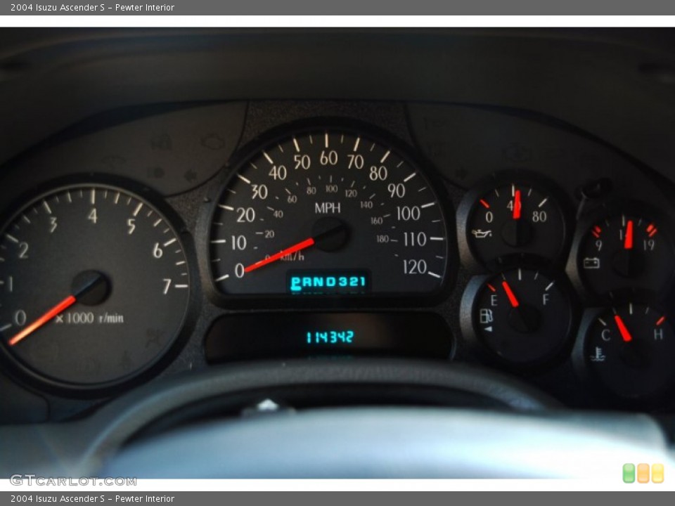 Pewter Interior Gauges for the 2004 Isuzu Ascender S #55695064