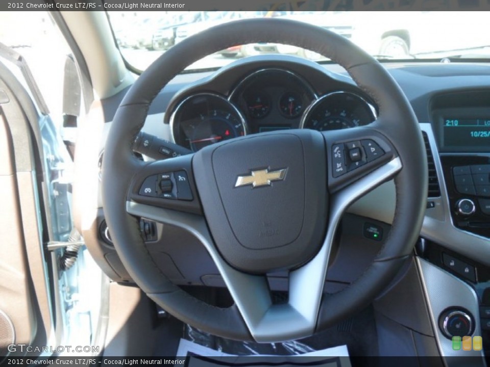 Cocoa/Light Neutral Interior Steering Wheel for the 2012 Chevrolet Cruze LTZ/RS #55695521