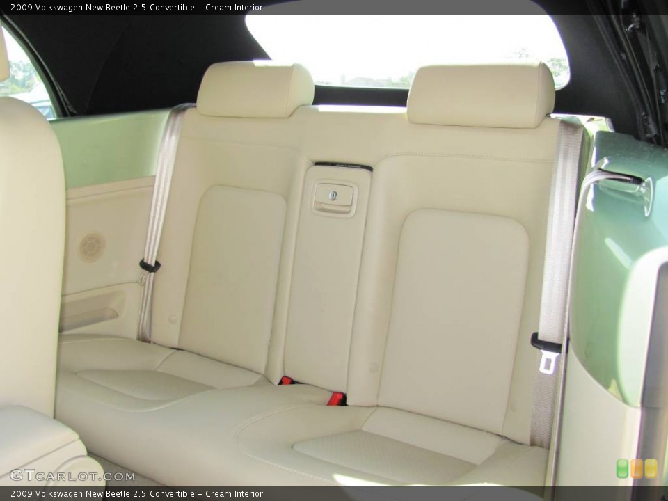 Cream Interior Photo for the 2009 Volkswagen New Beetle 2.5 Convertible #55695622