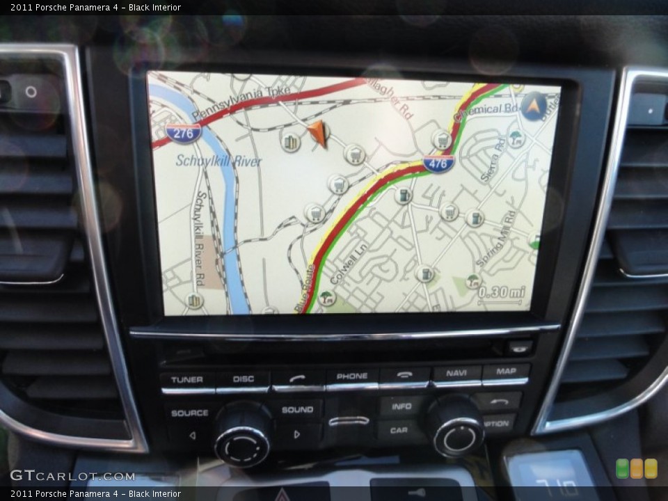 Black Interior Navigation for the 2011 Porsche Panamera 4 #55695634