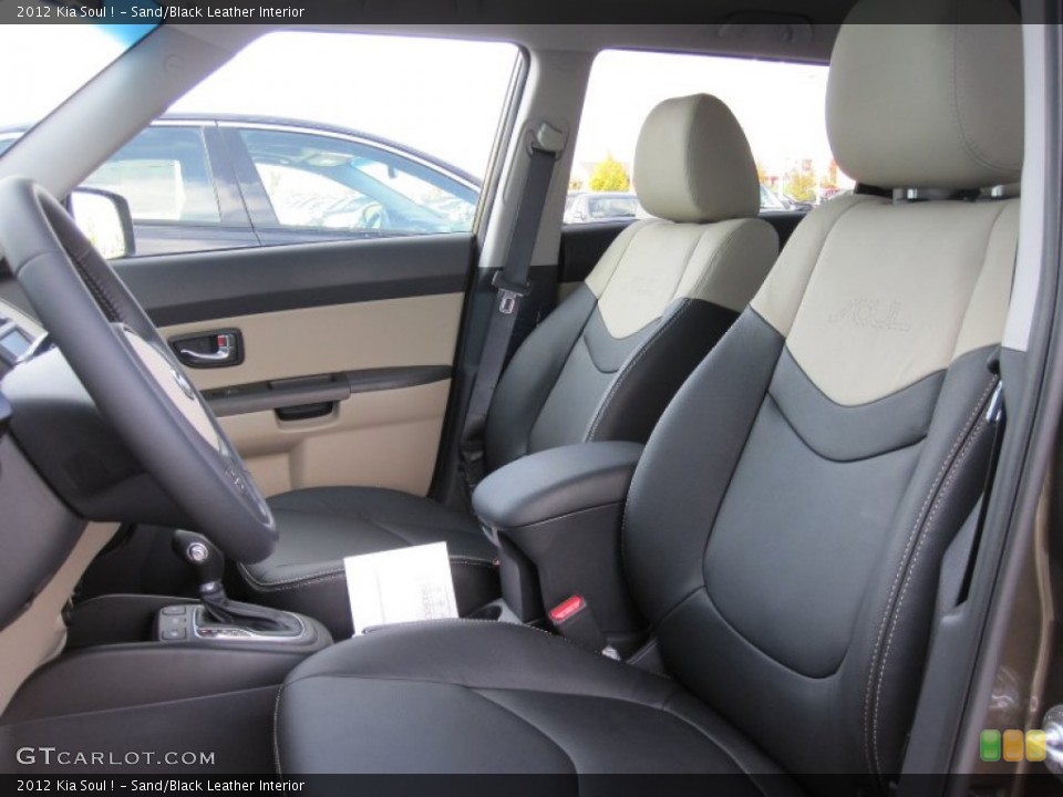 Sand/Black Leather Interior Photo for the 2012 Kia Soul ! #55698698