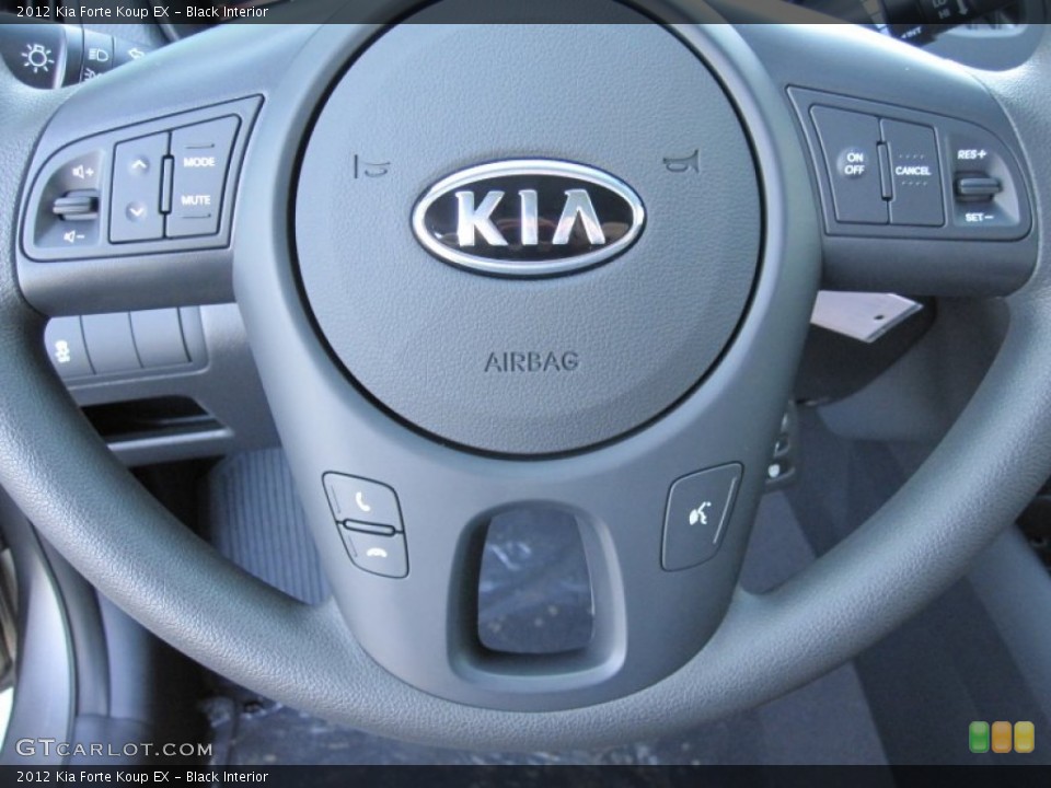Black Interior Steering Wheel for the 2012 Kia Forte Koup EX #55698776