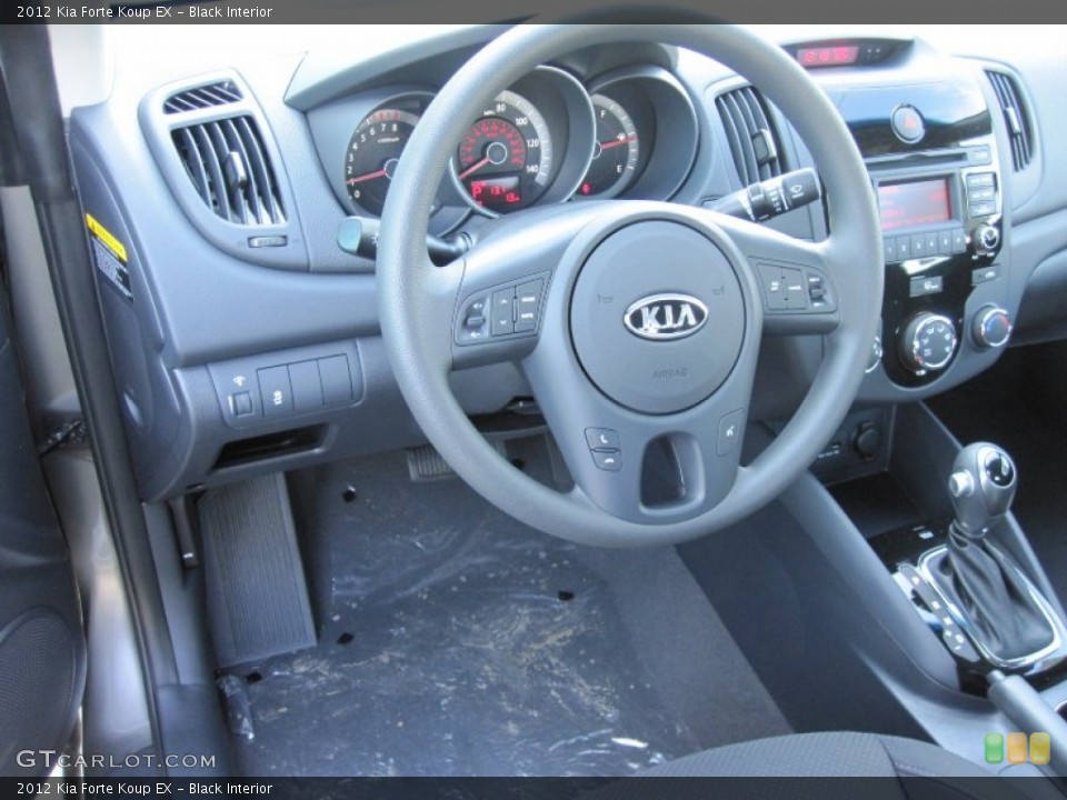 Black Interior Steering Wheel for the 2012 Kia Forte Koup EX #55698794