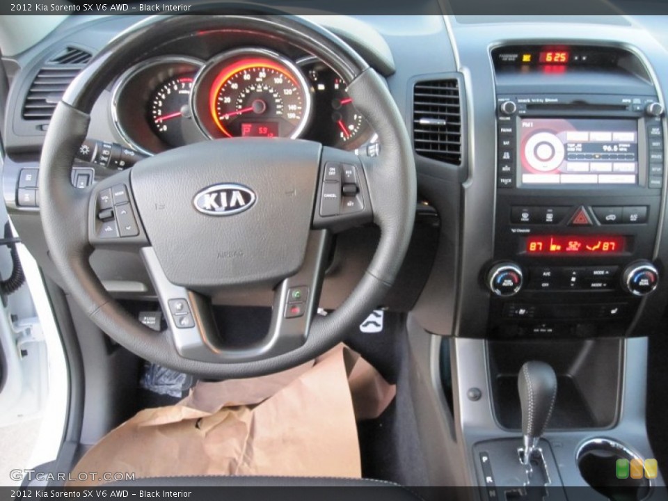 Black Interior Dashboard for the 2012 Kia Sorento SX V6 AWD #55699505