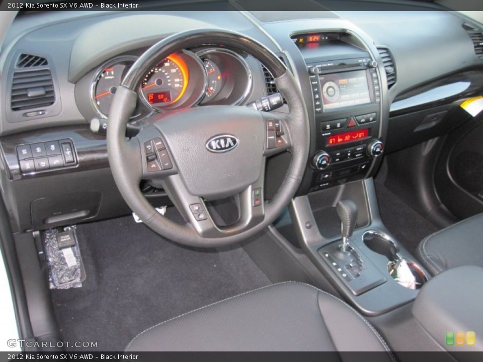 Black Interior Dashboard for the 2012 Kia Sorento SX V6 AWD #55699514