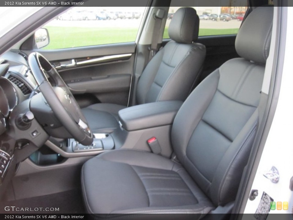Black Interior Photo for the 2012 Kia Sorento SX V6 AWD #55699520