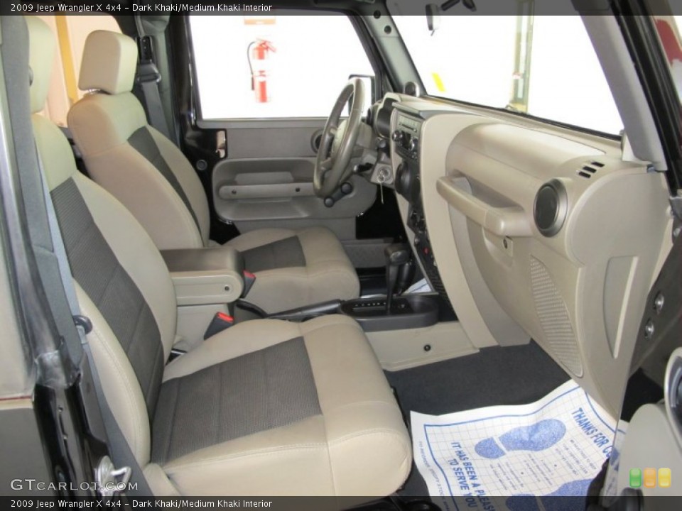 Dark Khaki/Medium Khaki Interior Photo for the 2009 Jeep Wrangler X 4x4 #55699602