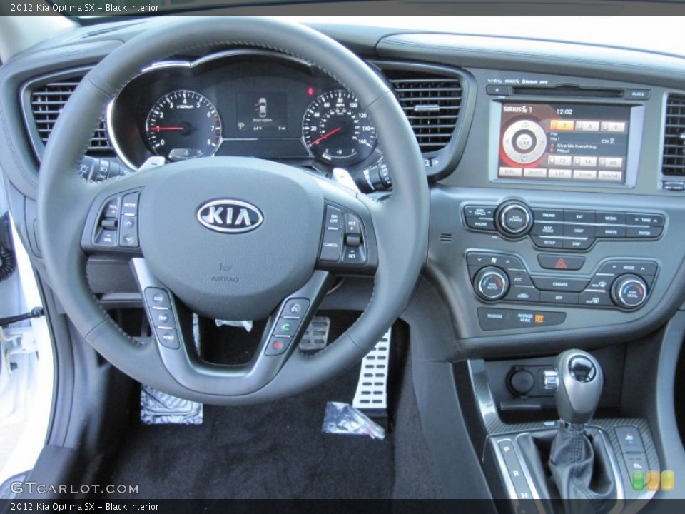 Black Interior Dashboard for the 2012 Kia Optima SX #55699709