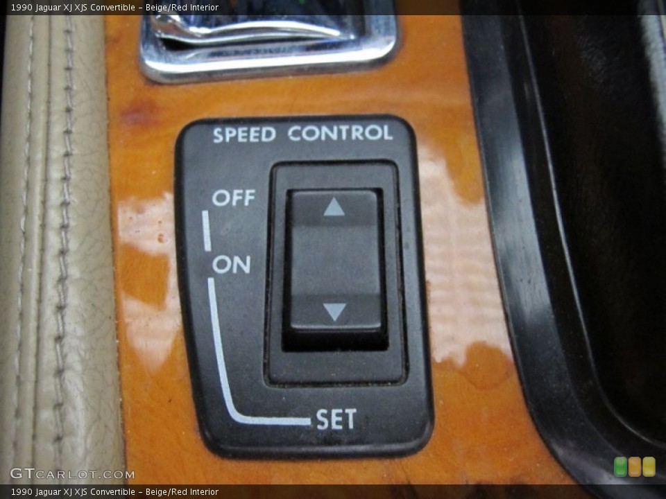 Beige/Red Interior Controls for the 1990 Jaguar XJ XJS Convertible #55699805