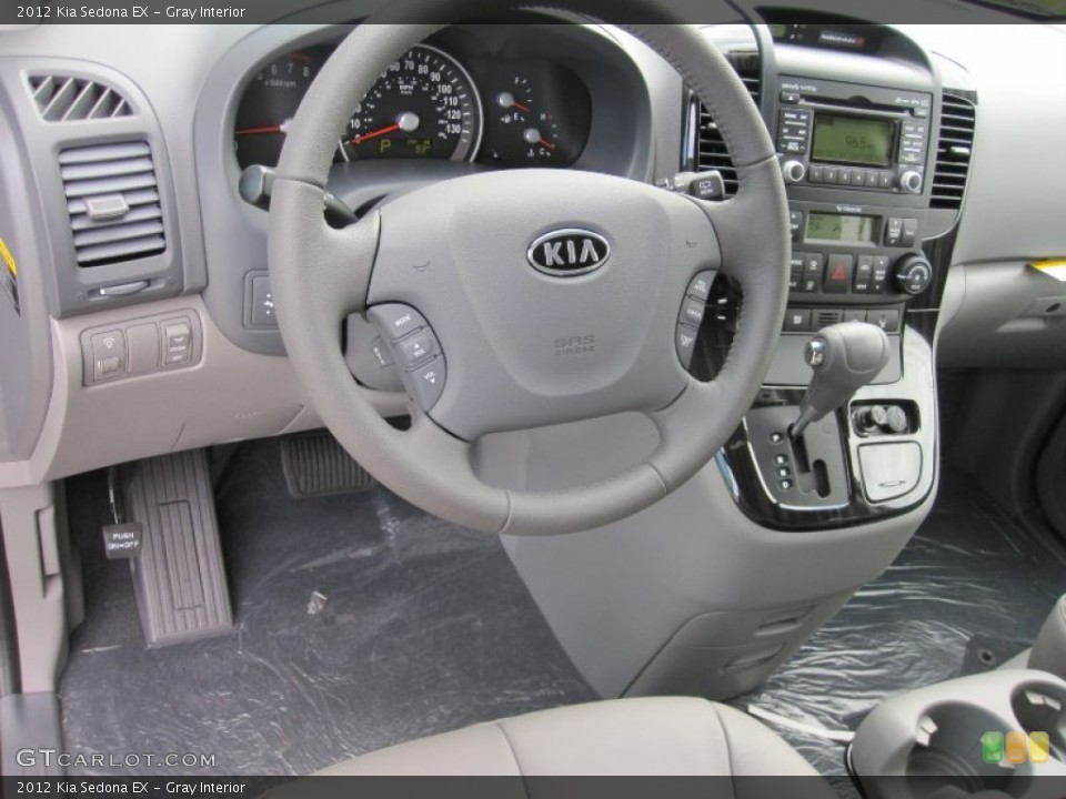 Gray Interior Controls for the 2012 Kia Sedona EX #55699898