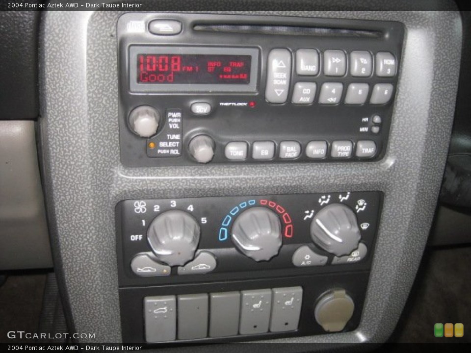 Dark Taupe Interior Controls for the 2004 Pontiac Aztek AWD #55699947