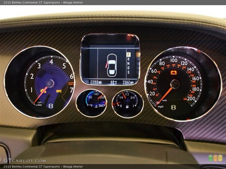 Beluga Interior Gauges for the 2010 Bentley Continental GT Supersports #55704095