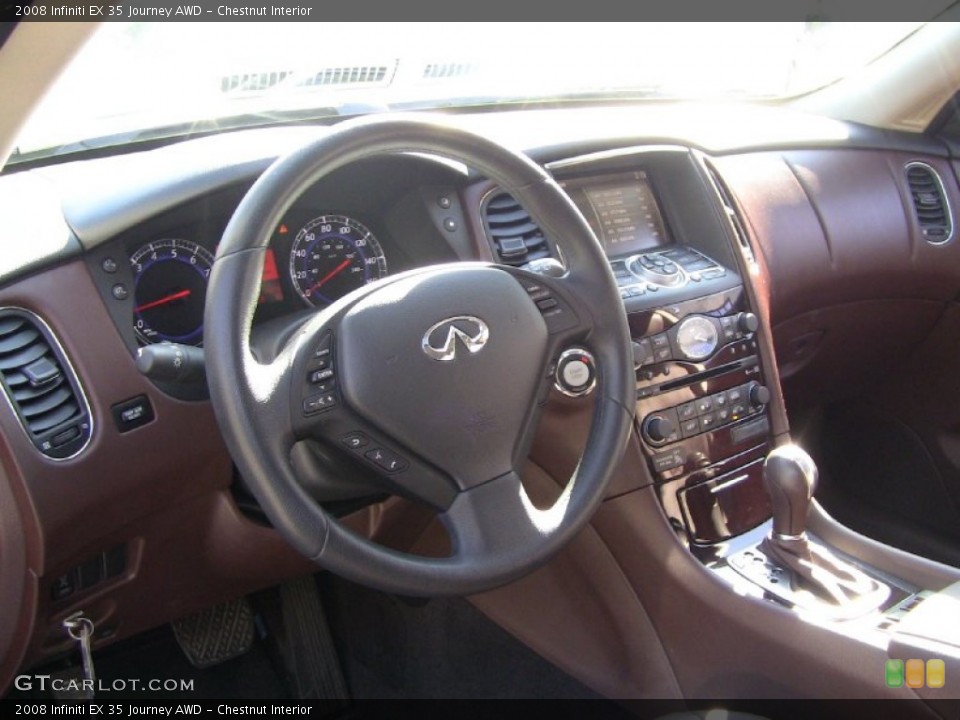 Chestnut Interior Dashboard for the 2008 Infiniti EX 35 Journey AWD #55707014