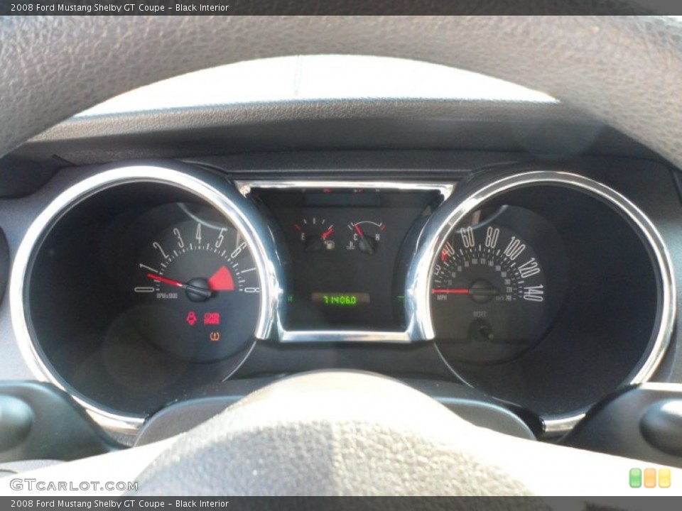 Black Interior Gauges for the 2008 Ford Mustang Shelby GT Coupe #55707719