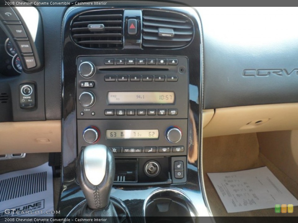 Cashmere Interior Controls for the 2008 Chevrolet Corvette Convertible #55707815